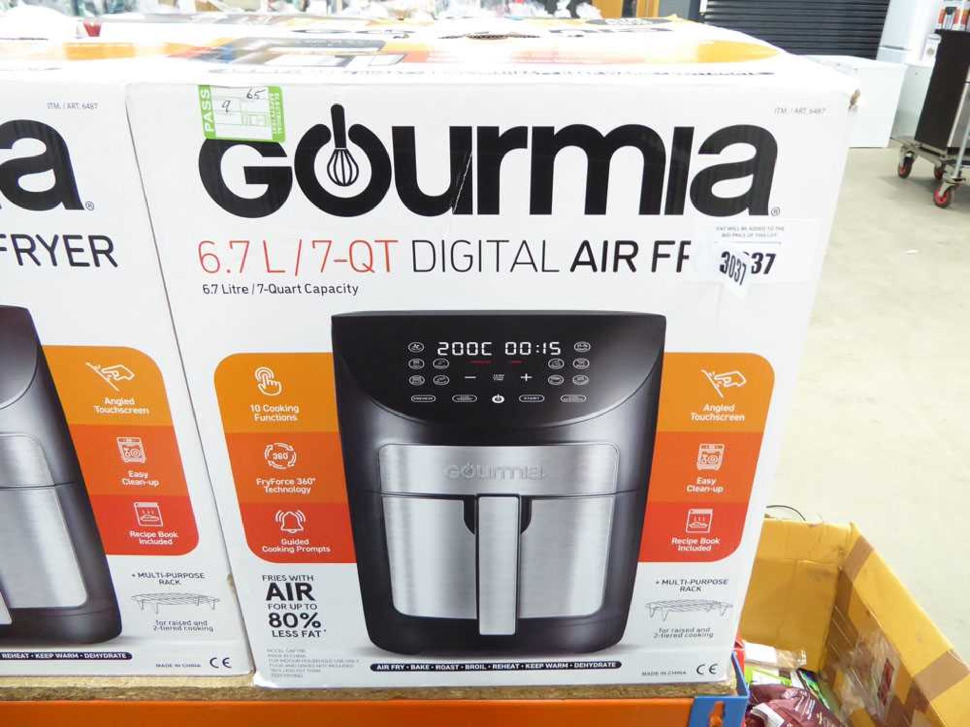 +VAT Gourmia 6,7L digital air fryer