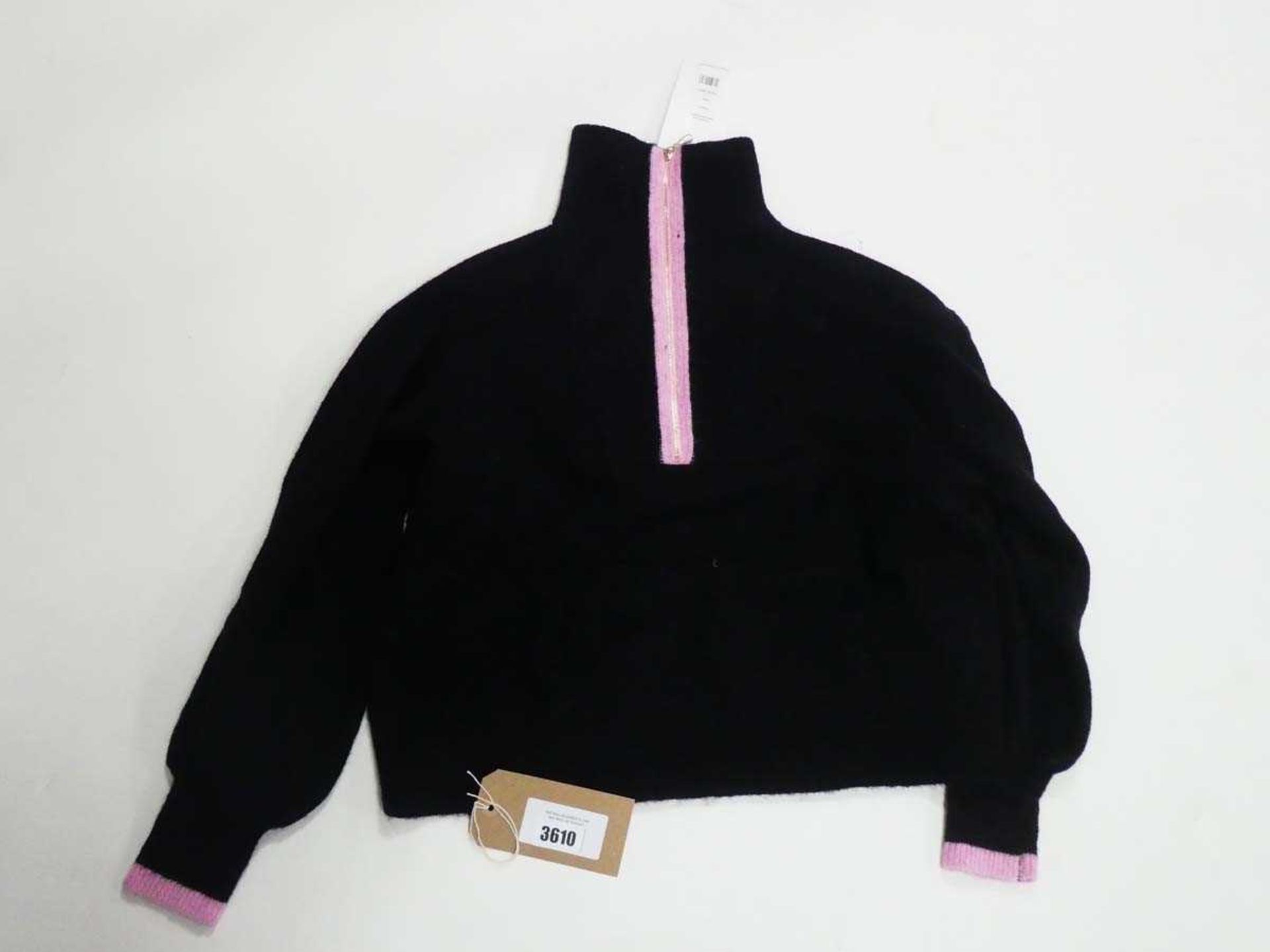 +VAT Kitri lorna black wool alpaca blend sweater in black size small (bagged)