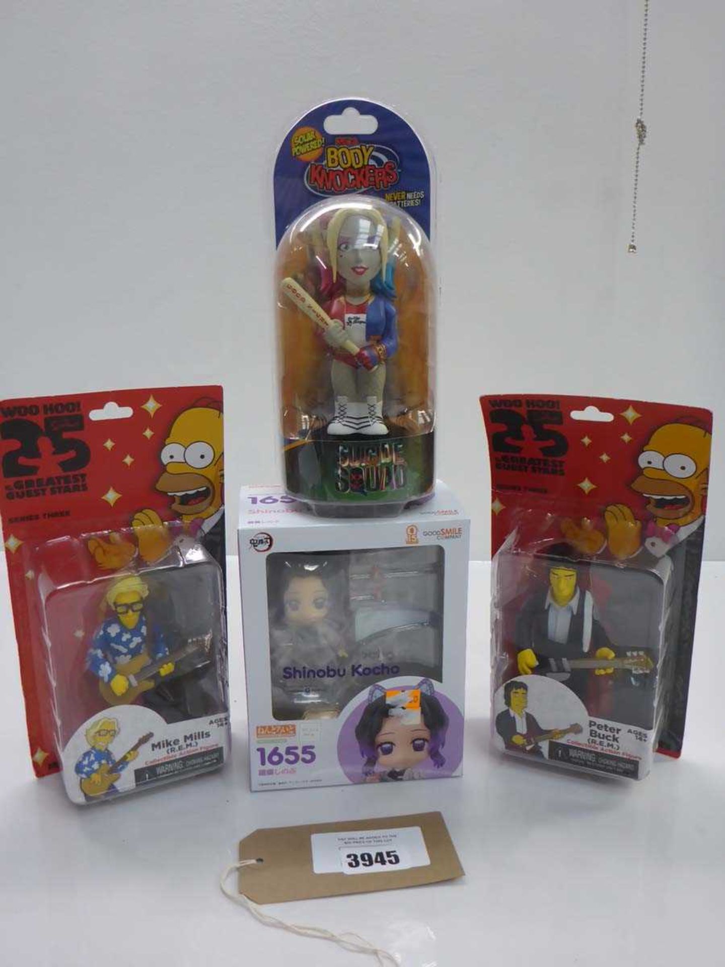 +VAT NECA Woo Hoo! The Simpsons Peter Buck & Mike Mills figures together with NECA Suicide Squad