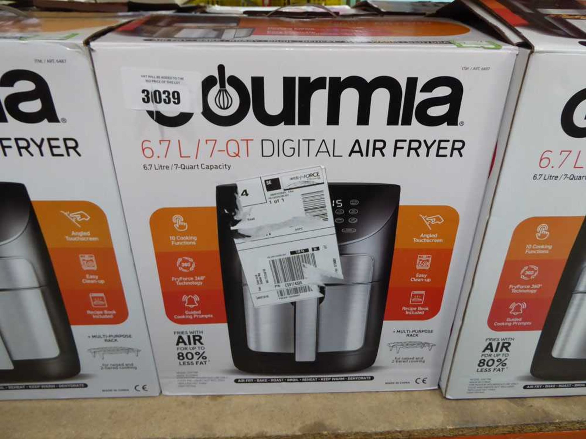 +VAT Gourmia 6,7L digital air fryer