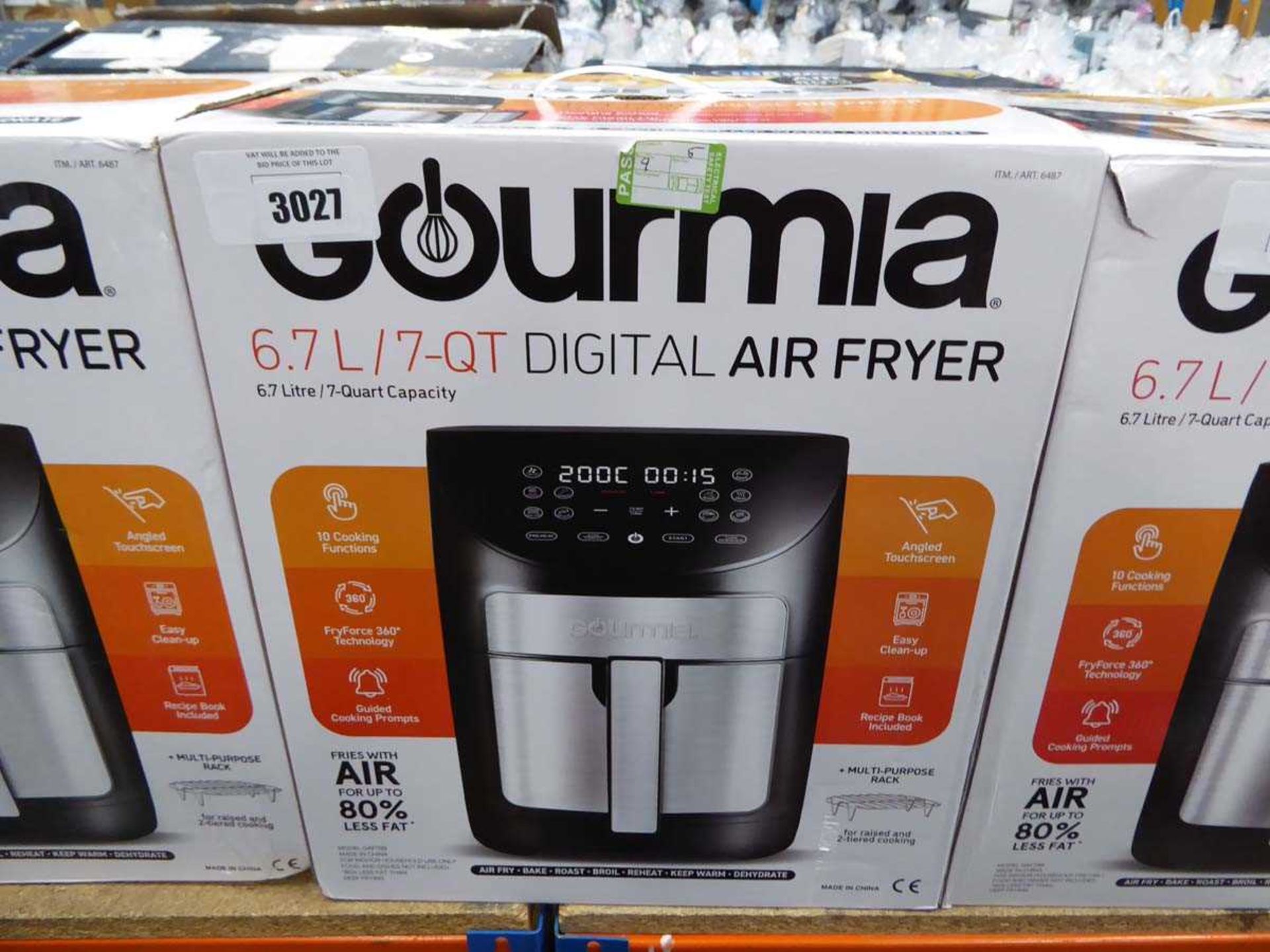 +VAT Gourmia 6,7L digital air fryer