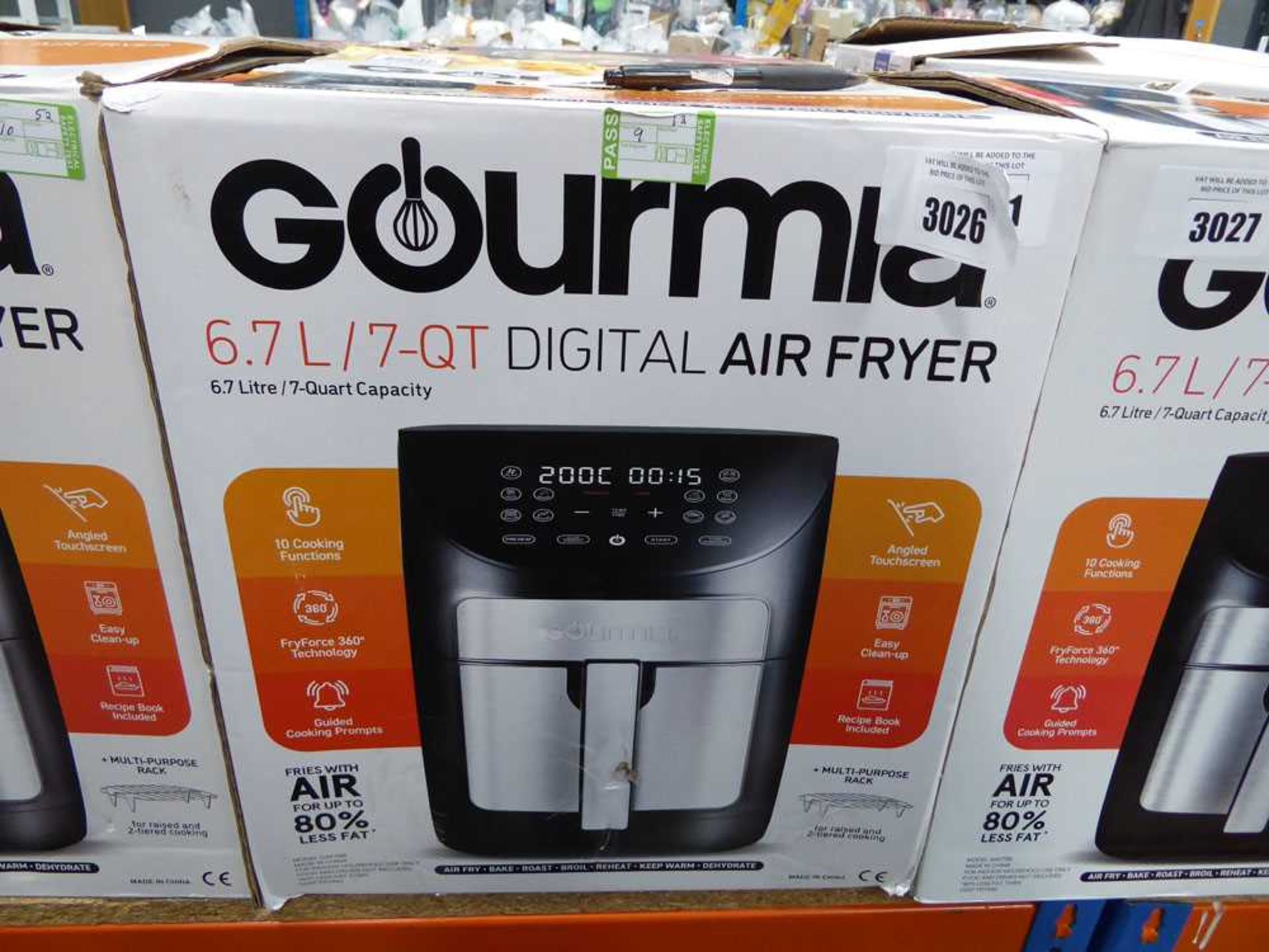 +VAT Gourmia 6,7L digital air fryer