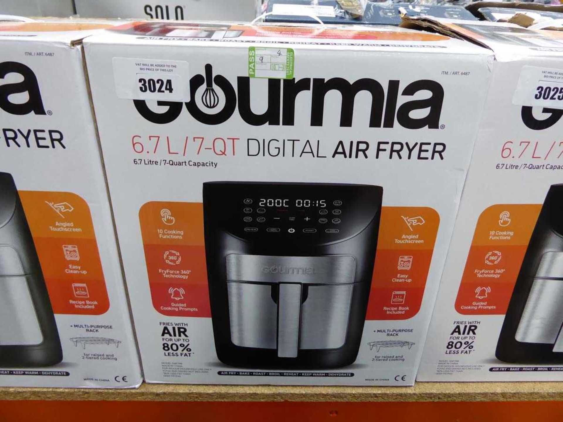 +VAT Gourmia 6,7L digital air fryer