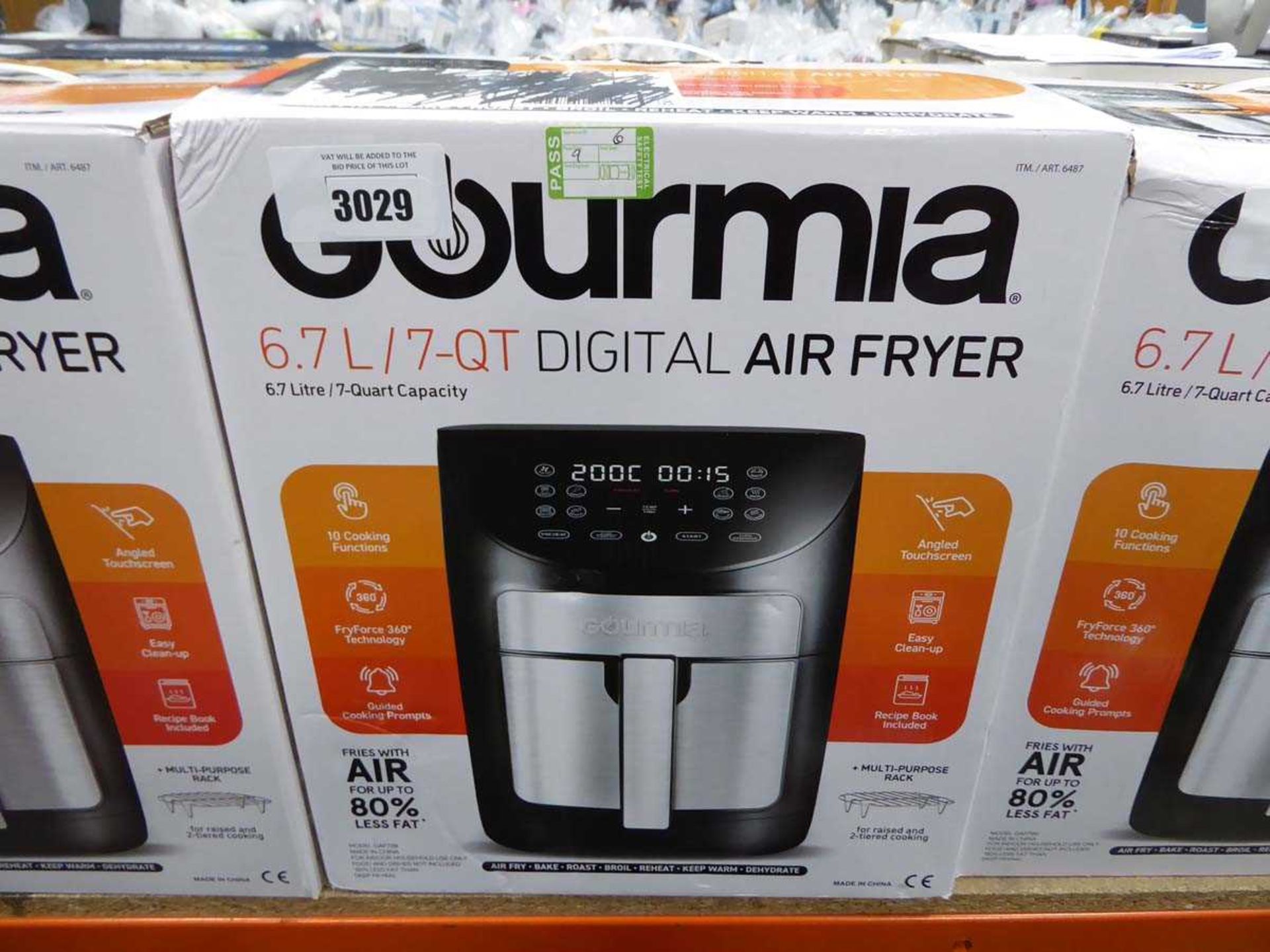 +VAT Gourmia 6,7L digital air fryer