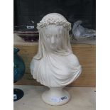 Bust of a lady with veil