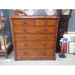 Victorian mahogany chest of 2 over 4 drawers