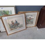 +VAT 4 coloured engravings of English and other peasants