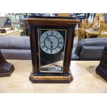 2 tone wooden cased clock