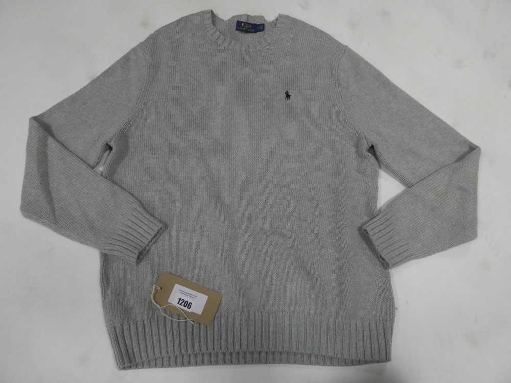 +VAT Polo Ralph Lauren men's jumper in grey size large