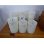 +VAT 6 piece LED candle set