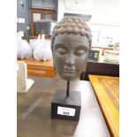 +VAT 4 Buddhas heads on metal stands (3 boxed)