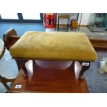 Small cabriole legged foot stool