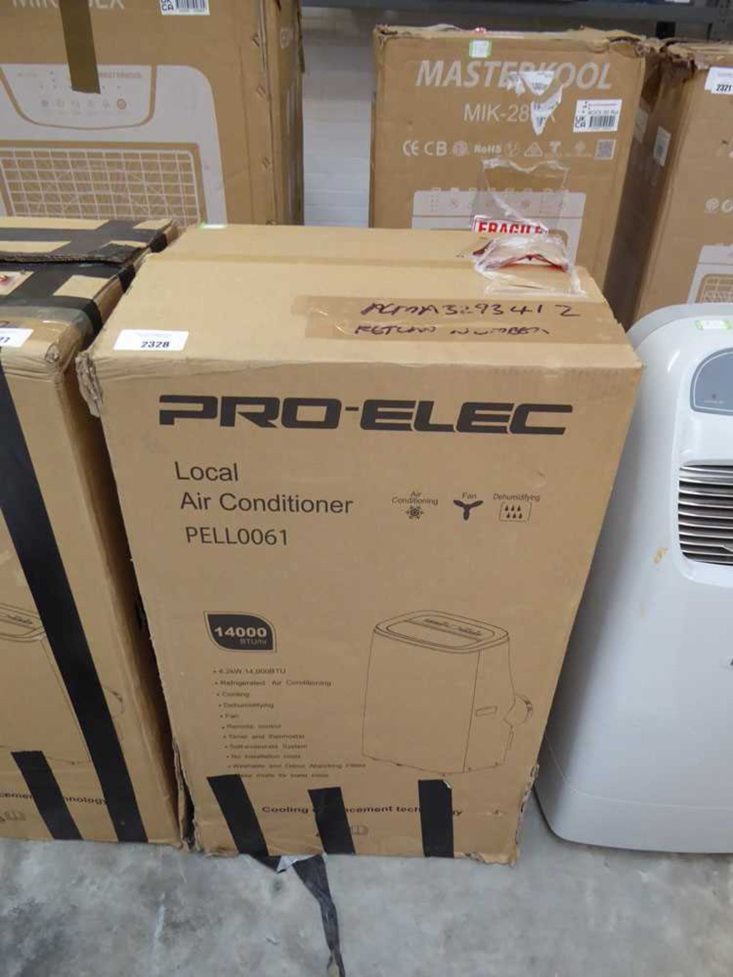 +VAT Boxed Pro-Elec air conditioner