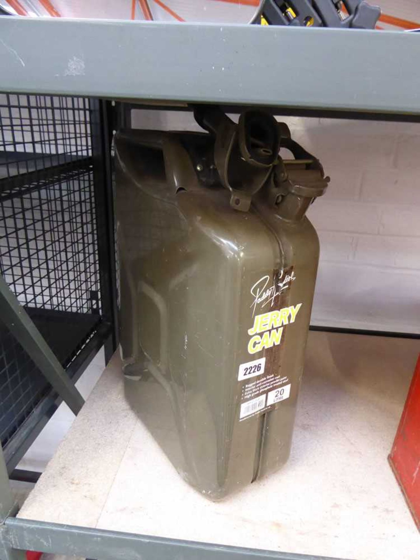 Green metal 20L jerry can