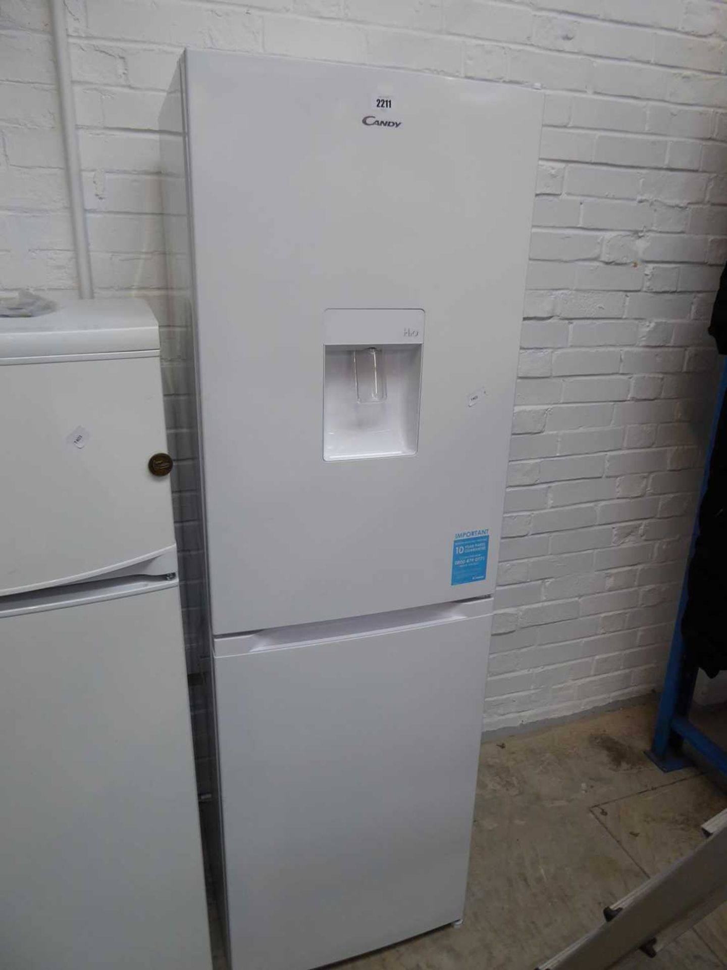 Candy upright fridge freezer with built in water dispenser