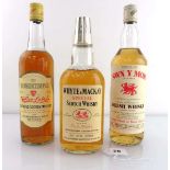 3 old bottles circa 1980's, 1x Robertson's Yellow Label Blended Scotch Whisky 75cl 40%, 1x Whyte &