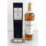 +VAT A bottle of The MACALLAN 12 year old Double Cask Highland Single Malt Scotch Whisky with box