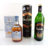 2 bottles, 1x Glenfiddich Pure Malt Special Reserve Scotch Whisky old style with carton 1 litre