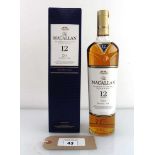 +VAT A bottle of The MACALLAN 12 year old Double Cask Highland Single Malt Scotch Whisky with box