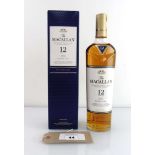 +VAT A bottle of The MACALLAN 12 year old Double Cask Highland Single Malt Scotch Whisky with box