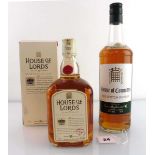 2 old bottles circa 1980's, 1x House of Lords Deluxe Blended Scotch Whisky with box 75cl 43% & 1x