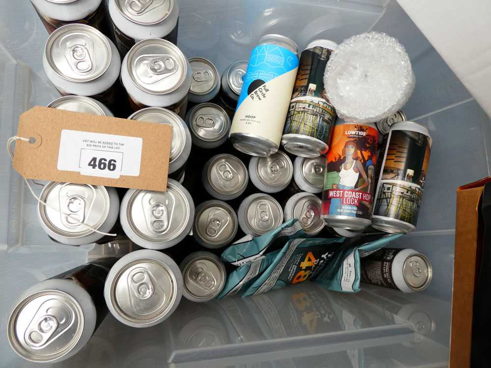 +VAT Approx 58 cans of various Lager & Beer plus Beer making kit (Note VAT added to bid price)