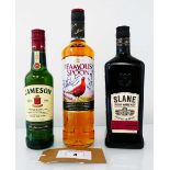 +VAT 3 various bottles, 1x The Famous Spoon blended Scotch Whisky signed by Scott Hastings (No