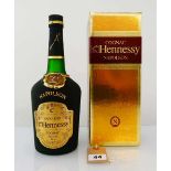 A bottle of Hennessy Napoleon Bras D'OR Cognac Bottle No. 284618 D with box circa 1980's 40% 70cl