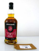 +VAT A bottle of Springbank 12 year old Cask Strength Campbeltown Single Malt Scotch Whisky by J&A