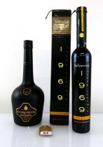 2 bottles, 1x Courvoisier De Luxe Limited Edition Cognac 40% 70cl & 1x James Talijancich Rare Old