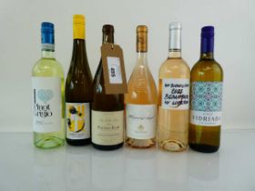 +VAT 6 bottles white/Rose wine, 1x Dominique et Mallorie Pabiot Les Vieilles Terres 2021 Pouilly