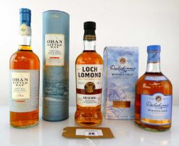 +VAT 3 bottles, 1x Oban Little Bay Single Malt Scotch Whisky with carton Small Cask 43% 70cl, 1x