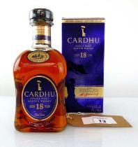 +VAT A bottle of Cardhu 18 year old Single Malt Scotch Whisky with box 40% 70cl (Note VAT added to