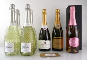 +VAT 7 bottles of Sparkling, 4x Freixenet Extra Dry Prosecco DOC, 1x Rathinny Classic Cuvee Brut