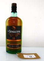 +VAT A bottle of The Singleton of Glen Ord 18 year old Single Malt Scotch Whisky 40% 70cl (Note