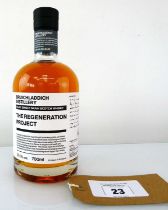 +VAT A bottle of Bruichladdich Distillery Islay Single Grain Scotch Whisky "The Regeneration