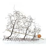 Daniel d'Haeseleer: a copper and brass wall sculpture modelled as a tree, w. 45 cm, h. 37 cm
