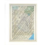 The Manhatten Map Company,'New York- Map of Midtown Manhatten in detailed anatomical projection',