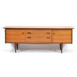 A Younger Ltd. teak 'Fonseca' sideboard, the bank of three central drawers flanked by two doors,