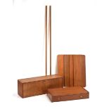 A group of 1960's Danish teak modular shelving components by Poul Cadovius and Preben Sorenson,