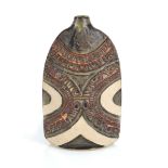 A Cornish studio pottery lamp base by Louis Hudson, h. 28 cm