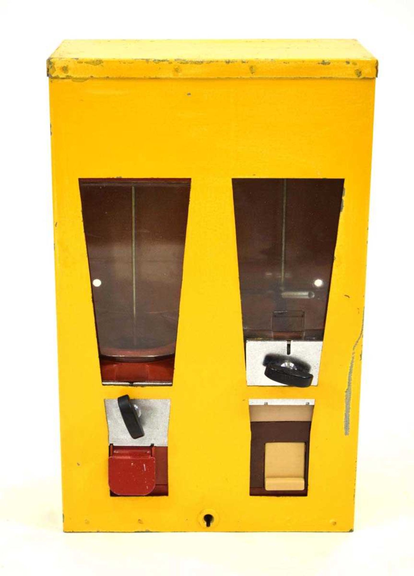 A vintage yellow Bubble-gum or sweet dispenser machine, h. 57 cm - Image 2 of 2