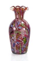 A Murano 'Tutti Frutti' vase, h. 24 cm No chips or cracks. Some superficial surface scratches to the