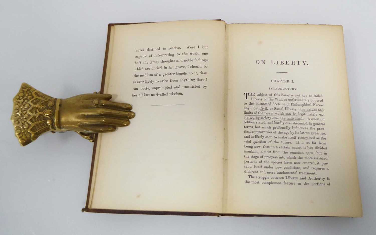 John Stuart Mill : On Liberty, 8vo. London, (J.W. Parker & Son) 1859. Second Edition. Original - Image 3 of 6