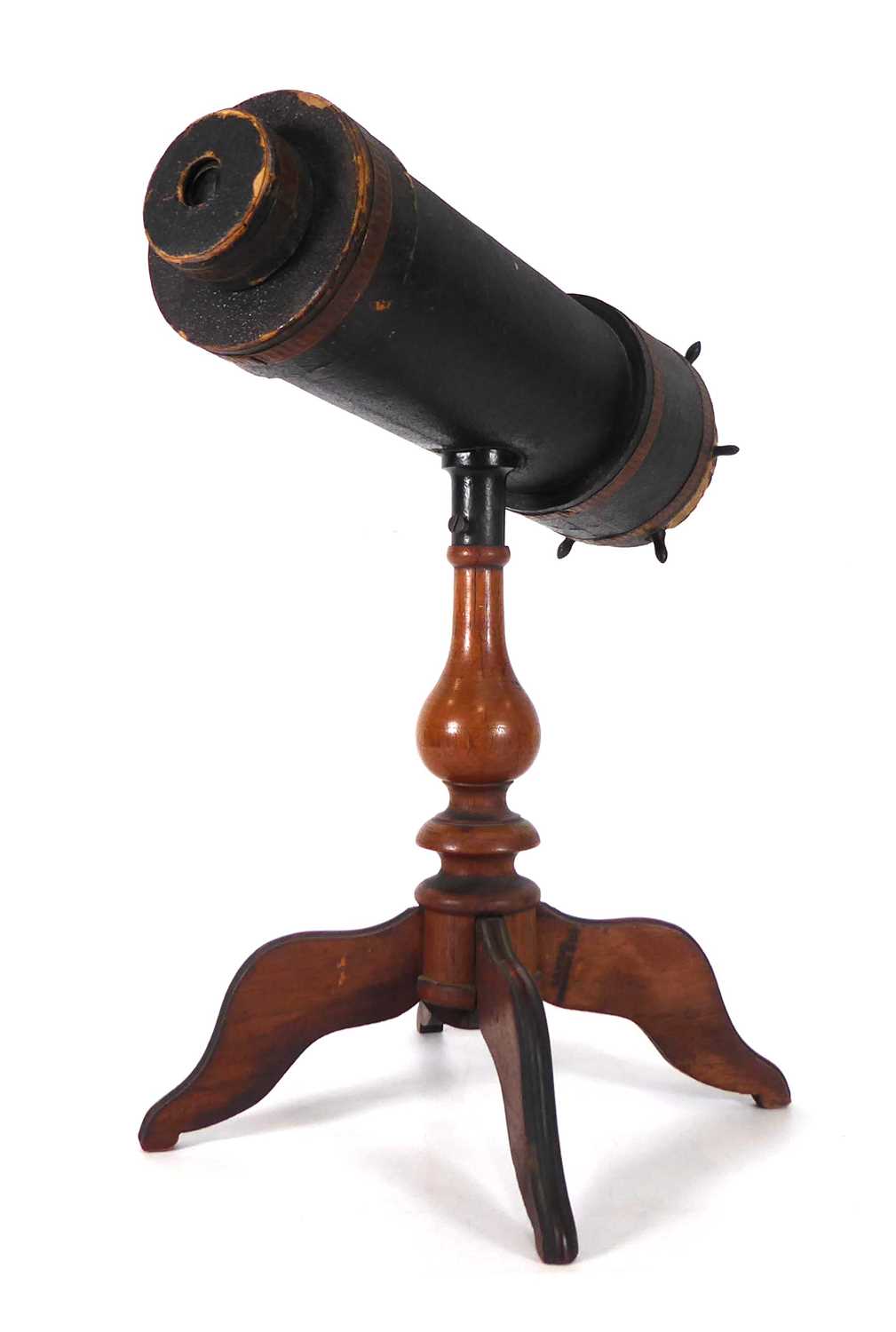 A Victorian table top kaleidoscope by C.G. Bush & Co., Providence, Rhode Island, with a 'ship's