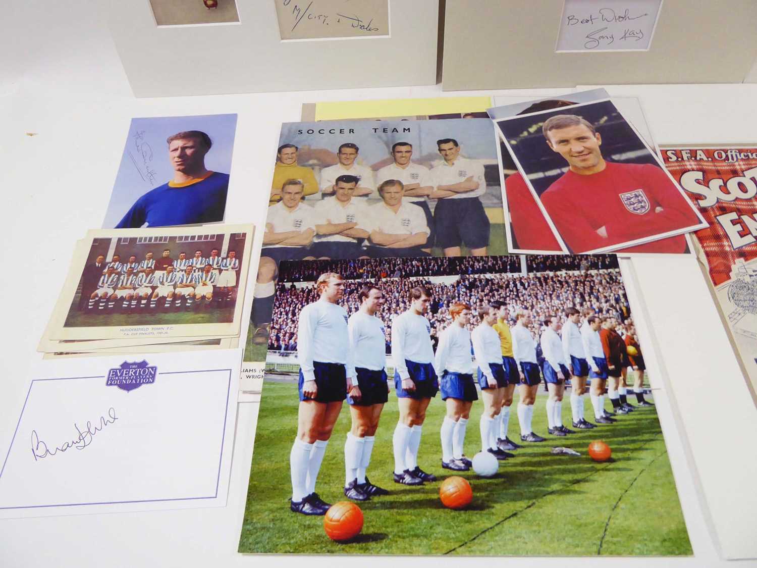 Miscellaneous collection of Football Memorabilia including Photographs and Autographs, 1930s - - Image 2 of 8