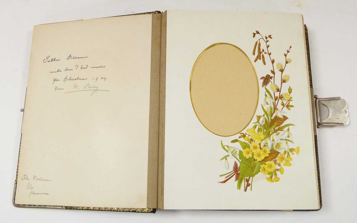 Late Victorian/Edwardian Photo Album, C1899. Qto., embossed leather binding and silver-type - Image 3 of 6