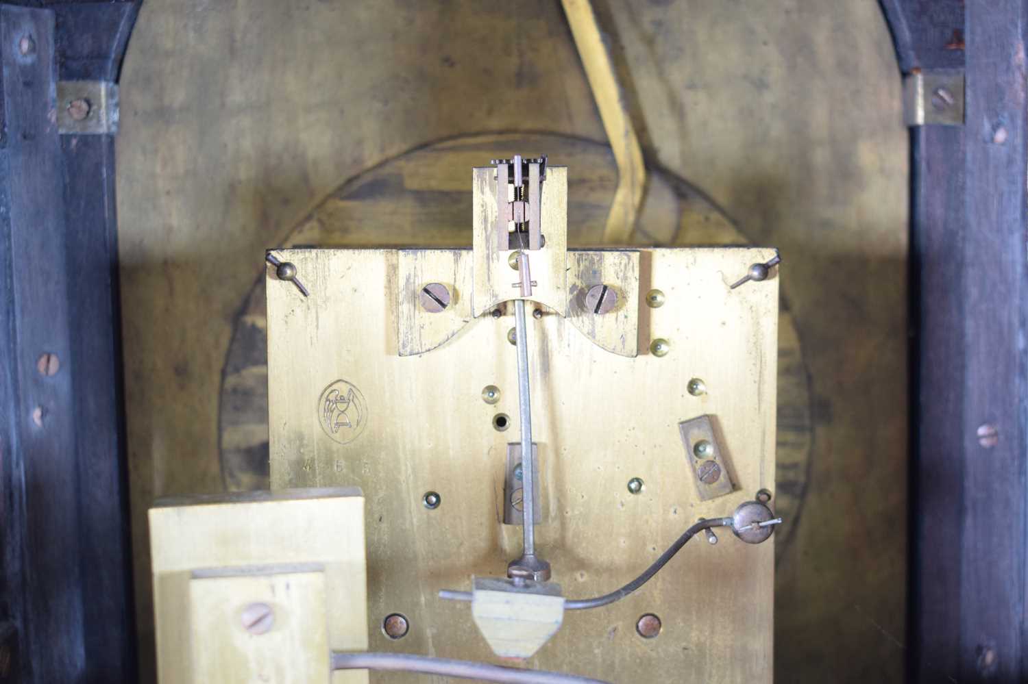 Edwin Routley of Bath, a mid-Victorian bracket clock, the movement chiming on eight concentric bells - Image 9 of 10