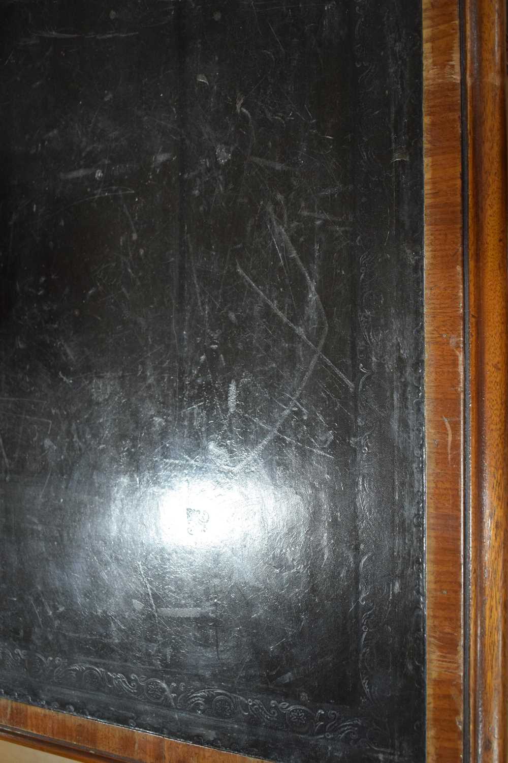 A late 19th/early 20th century mahogany partner's desk, the green tooled leather surface over a - Image 14 of 22