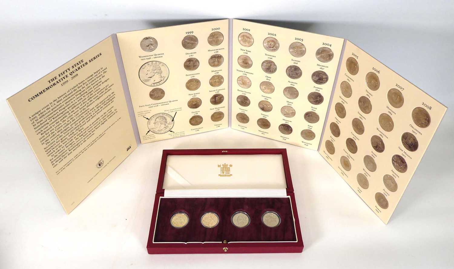 A large group of collectable coins including a Gringotts savings book, a set of Morgan Mint Elvis - Image 6 of 7